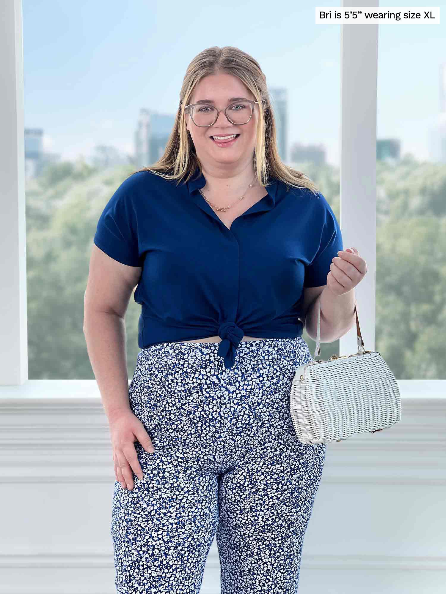 1 Piece, 3 Women: Cobalt Pants  Wear to work dress, Blue pants, Plus size  fashion blog