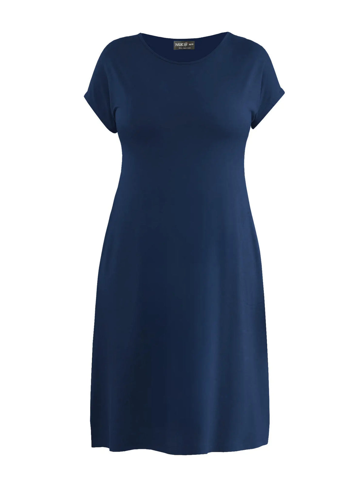 Aleeza t shirt dress with pockets for women in Navy 