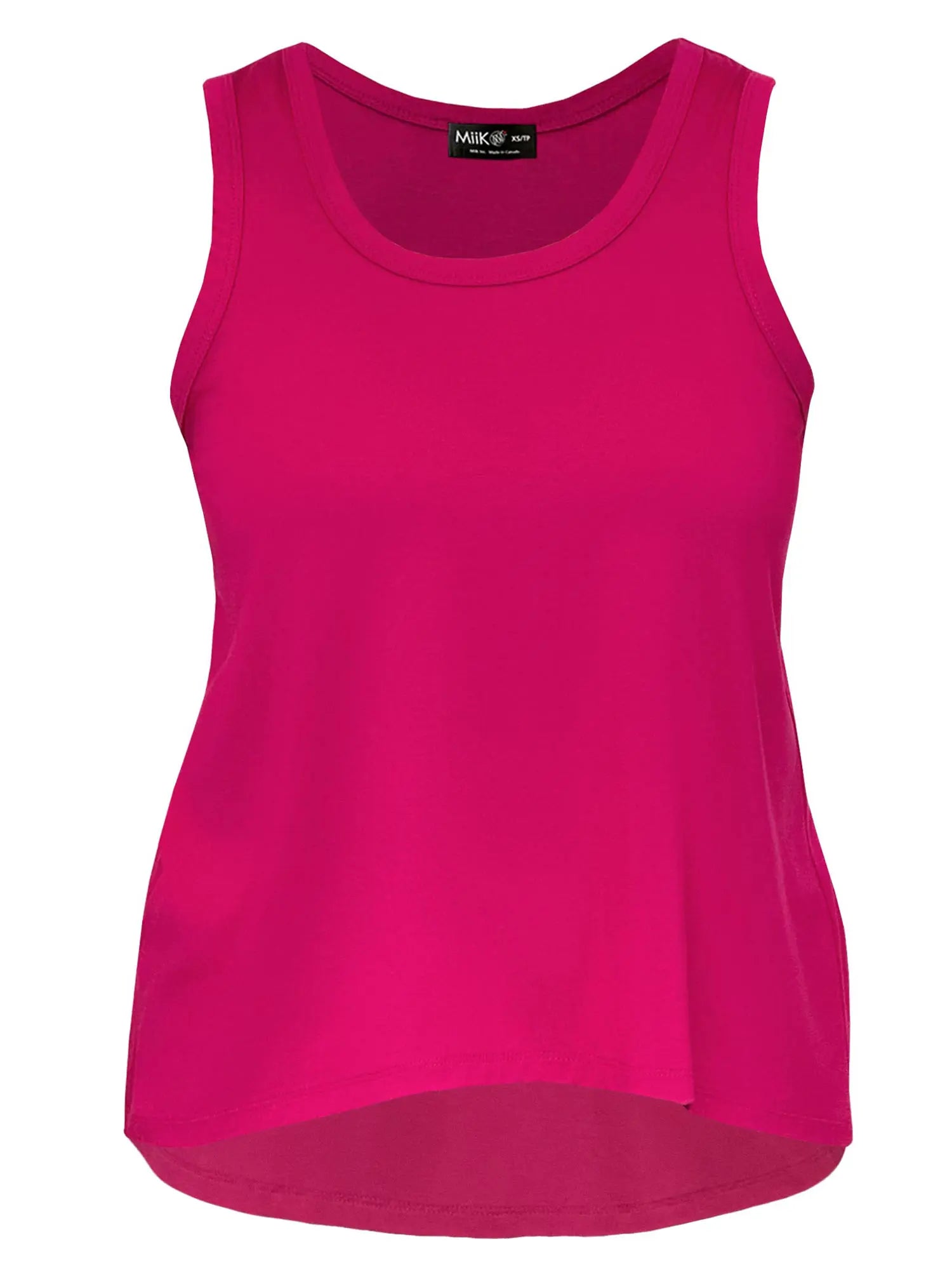 Anjuli flowy scoop neck tank for women in Dragon fruit 