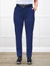 Asia mid rise slim pant for women in Marine blue 