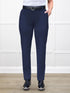 Asia mid rise slim pant for women in Navy 