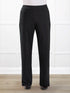Avalynn mid rise straight leg pant for women in Black 
