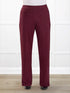 Avalynn mid rise straight leg pant for women in Merlot 