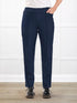 Christal pull on pintuck ankle pant for women in Navy 