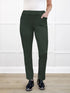 Christal pull on pintuck ankle pant for women in Pine 