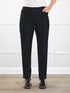 Christal pull on pintuck ankle pant for women in Black 
