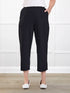 Easton pocket capri for women in Black 