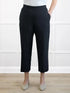Gabby straight leg pocket capri pant in Black 