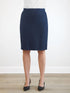 Jilly pull on pencil skirt for women in Navy 