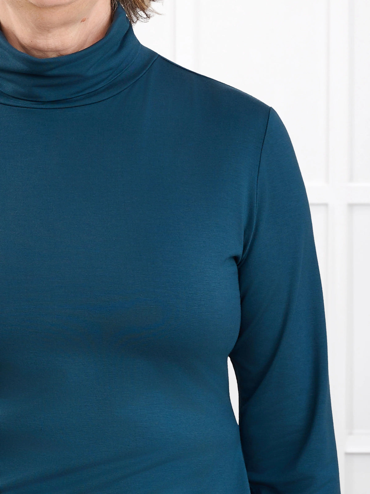 Kerry turtleneck top for women in Atlantic 