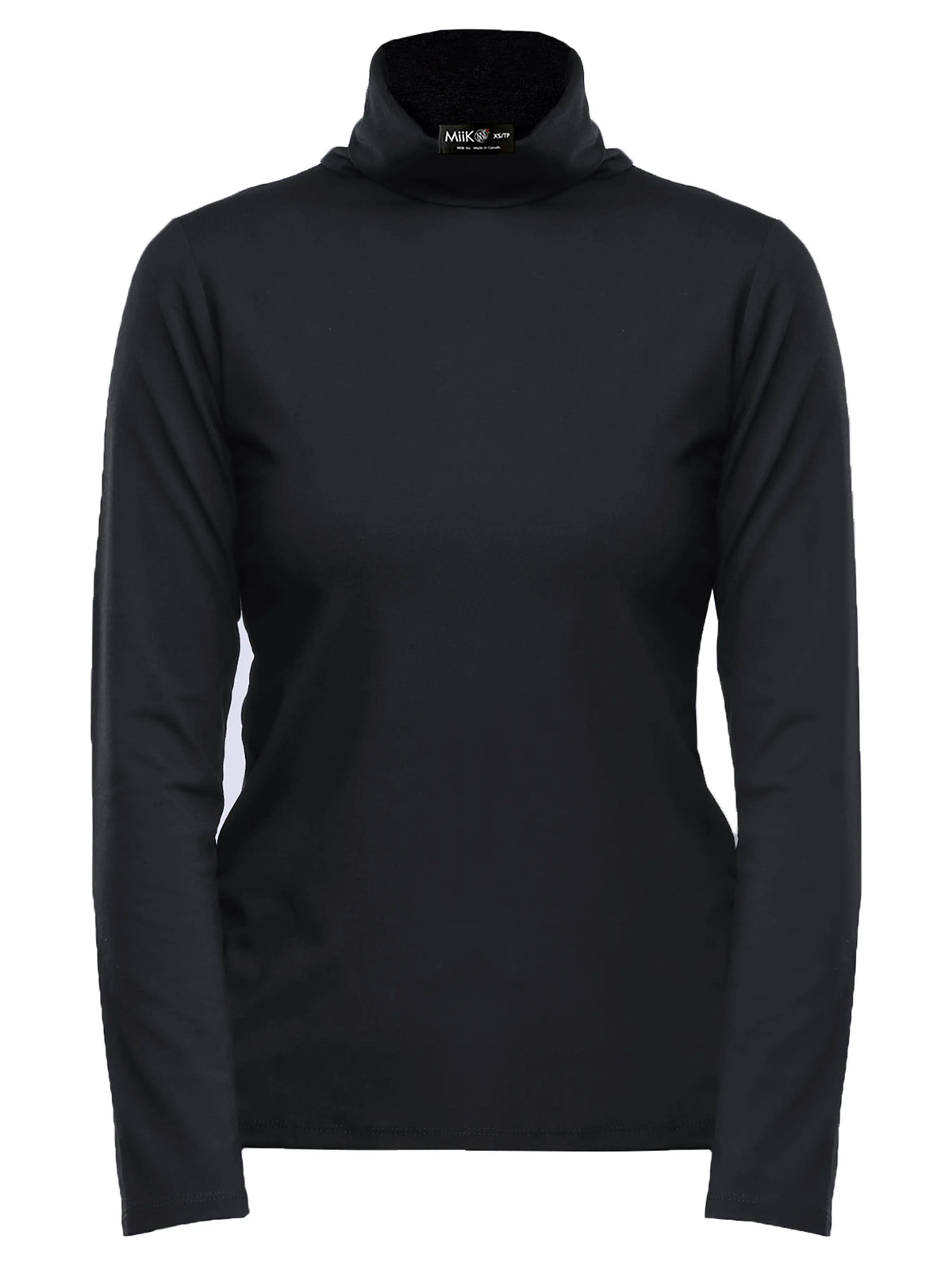 Kerry turtleneck top for women in Black 