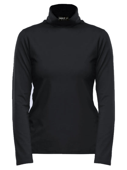 Kerry turtleneck top for women in Black 