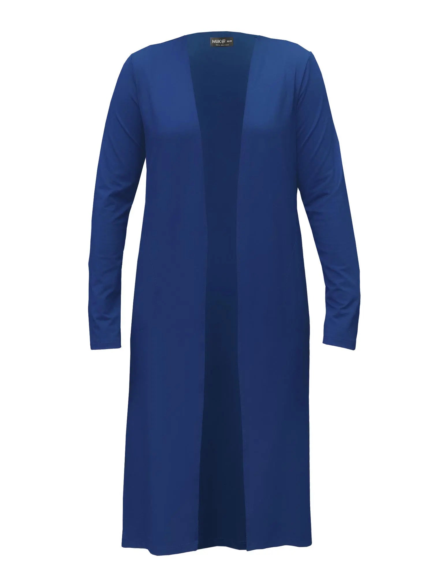 Larissa duster cardigan with pockets for women in Marine blue 