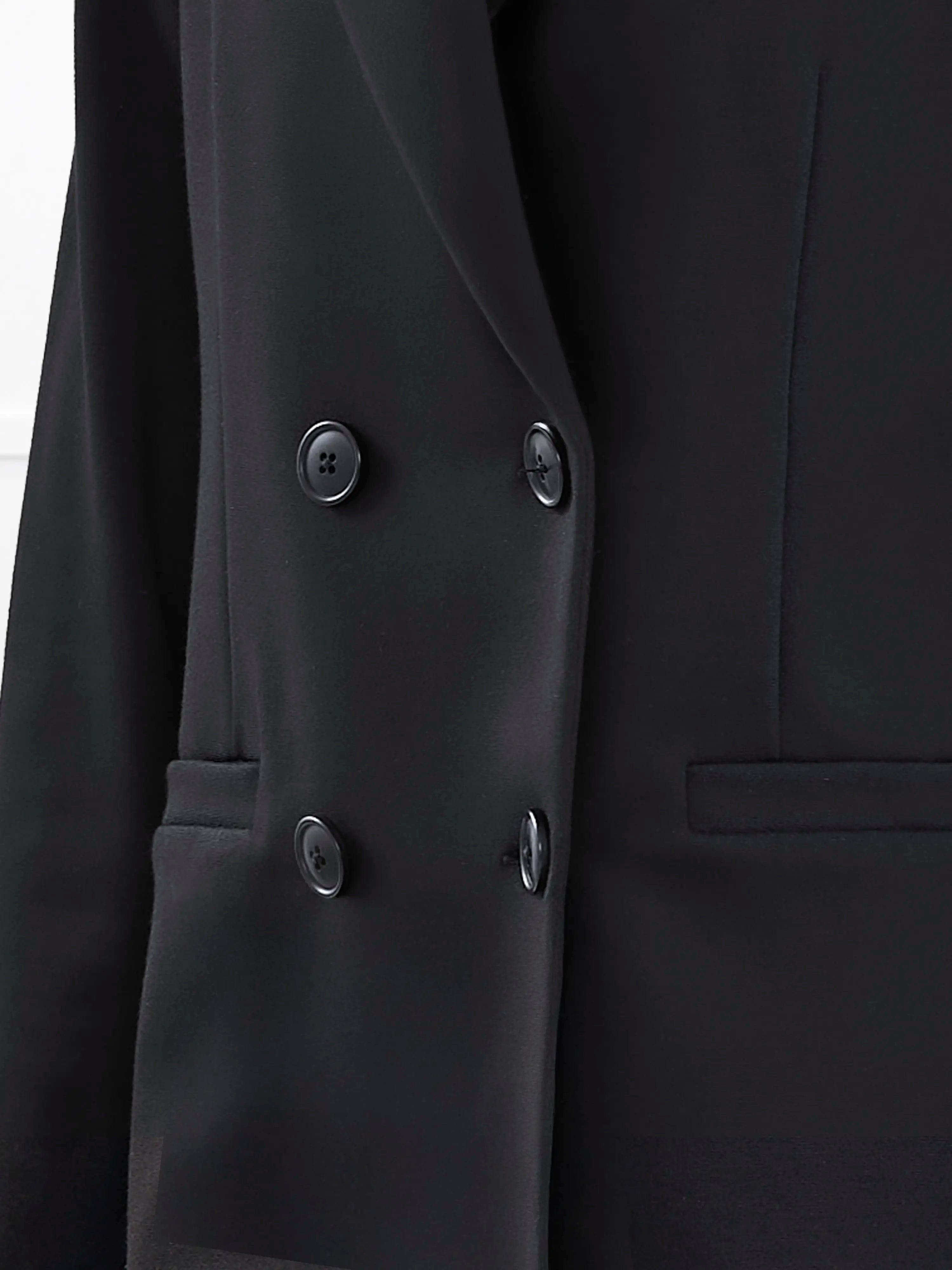 Lesley relaxed tailored ponte jacket for women in Black 