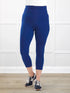 Lisa2 high waisted capri legging for women in Marine blue 