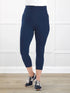 Lisa2 high waisted capri legging for women in Navy 