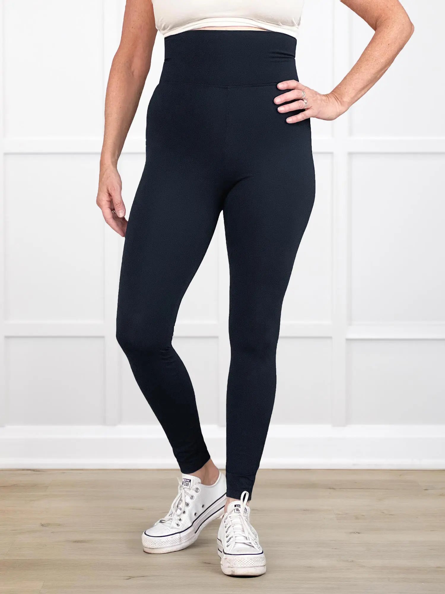 Lisa2 high waisted legging for women in Black 