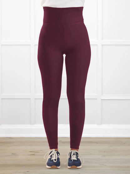 Lisa2 high waisted legging for women in Merlot 