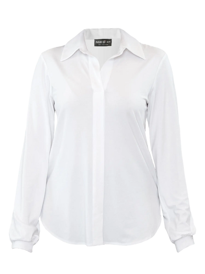 Lucia collared shirt for women in White 