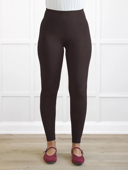 Lucy mid rise legging for women in Dark chocolate 