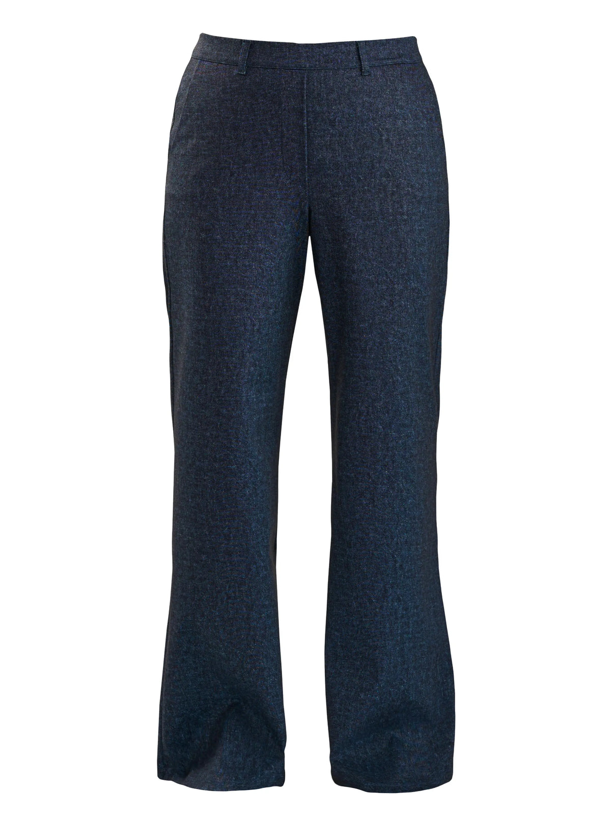 Lynn wide leg faux denim stretch jean for women in Indigo blue 