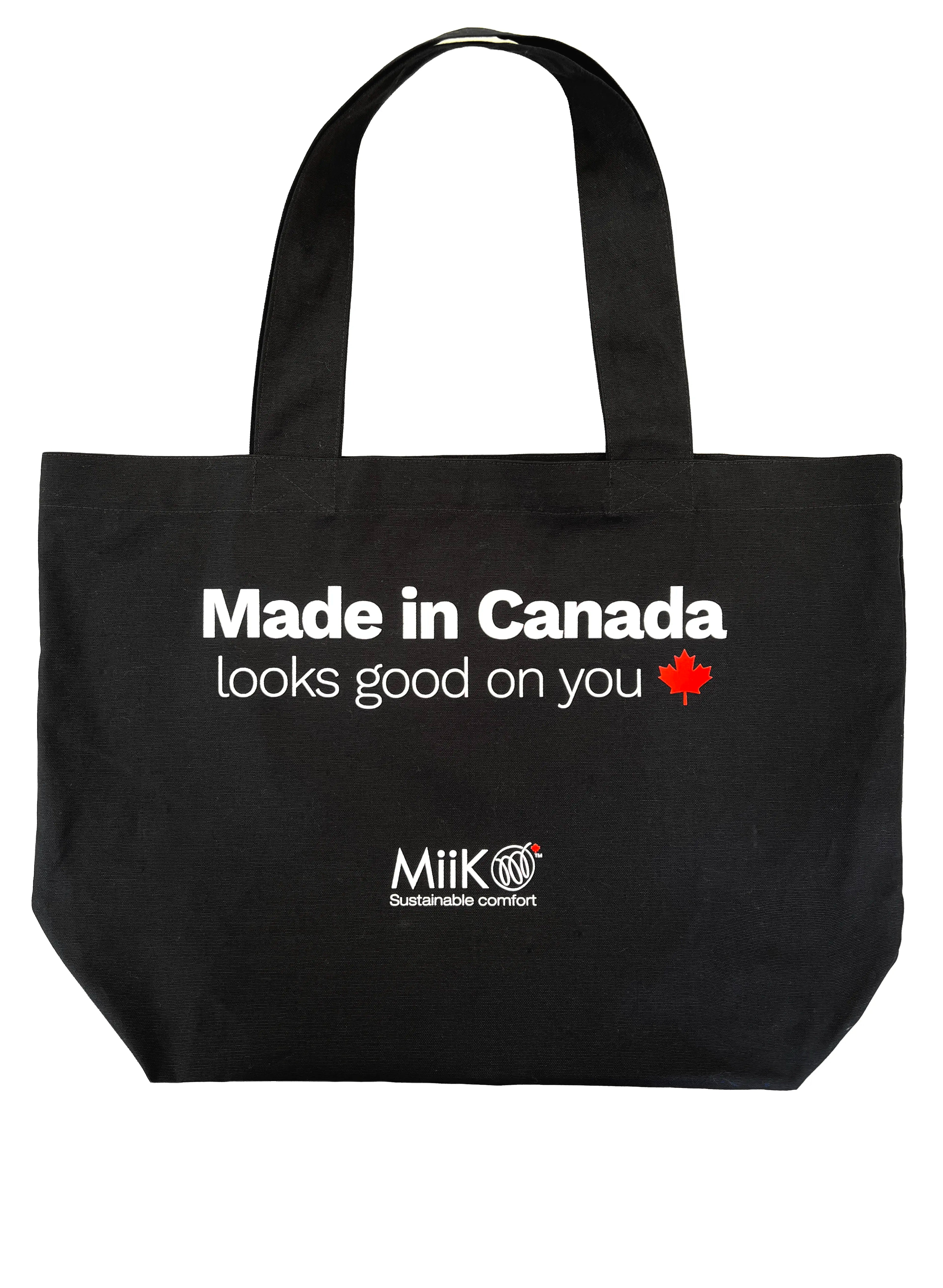Made in canada tote bag for women in Black 
