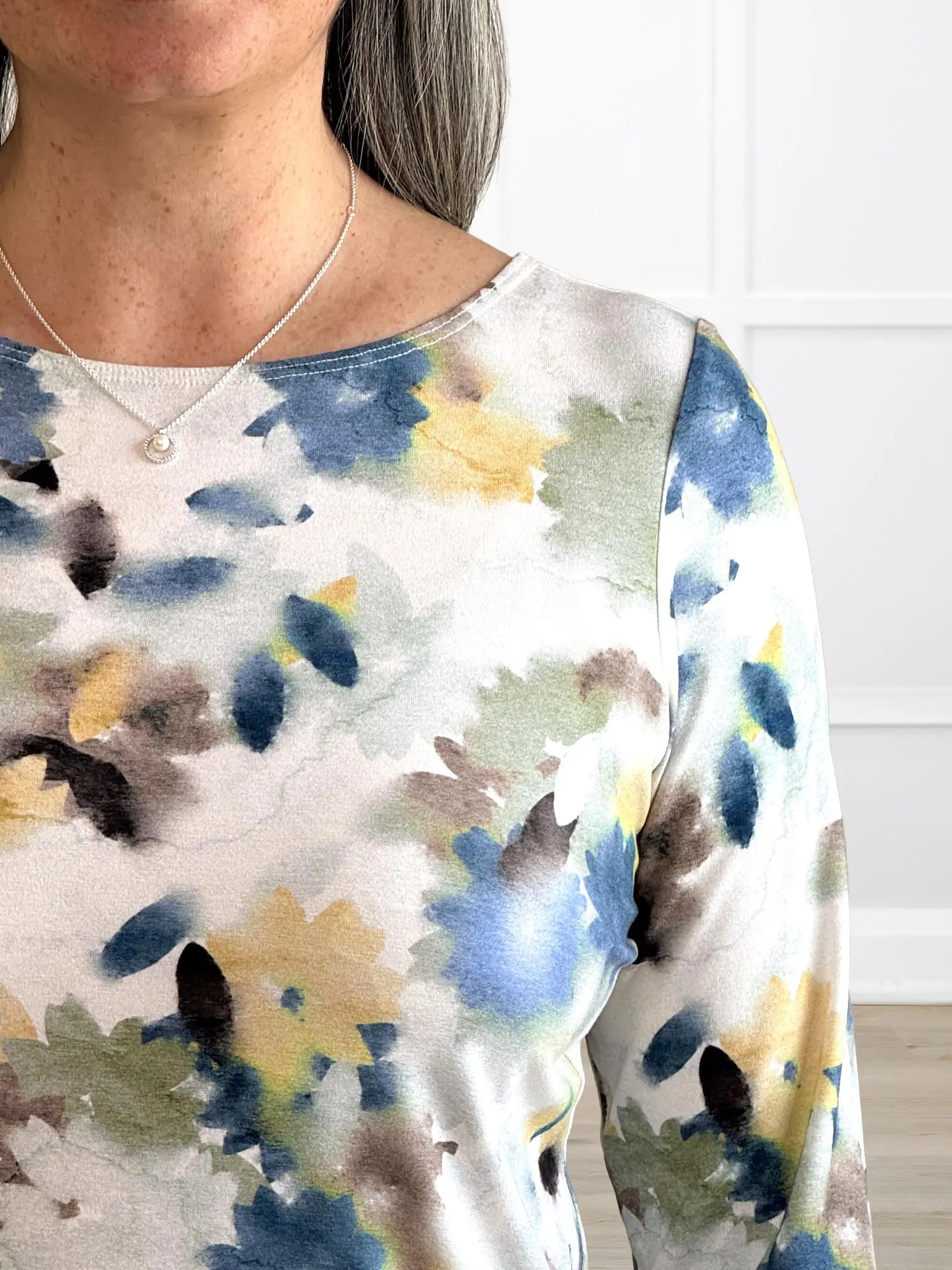 Mahala boatneck sleeve top for women in Morning dew 