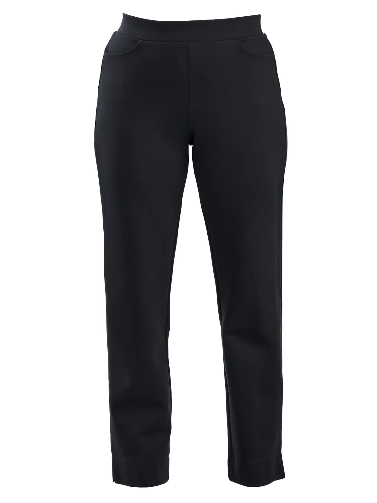 Palermo straight leg ponte dress pant for women in Black 