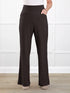 Reed high waisted pant with pockets for women in Dark chocolate 