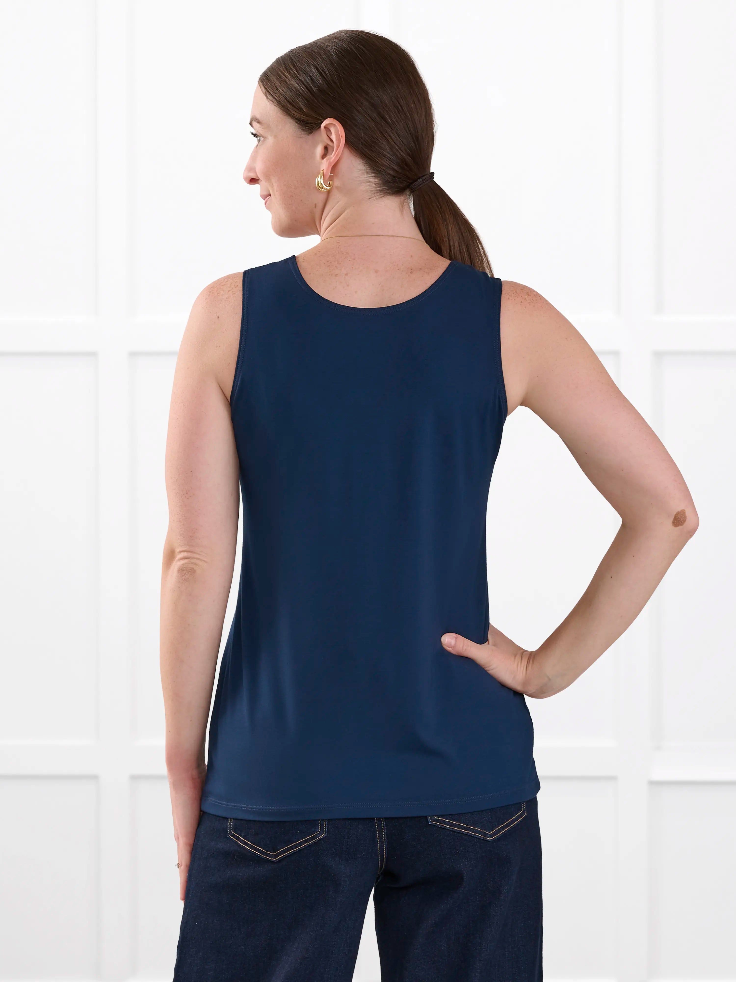 Shandra reversible neckline tank top