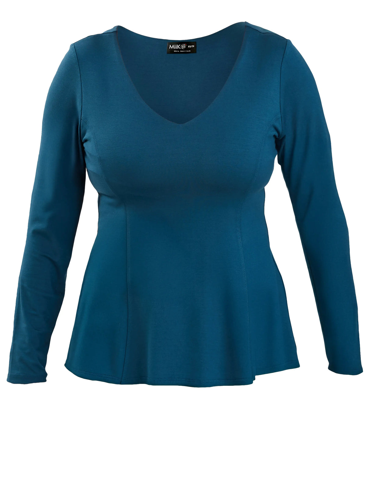 Sheera reversible neckline peplum top for women in Atlantic 