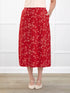 Shirley midi pocket skirt for women in Chili blossom 
