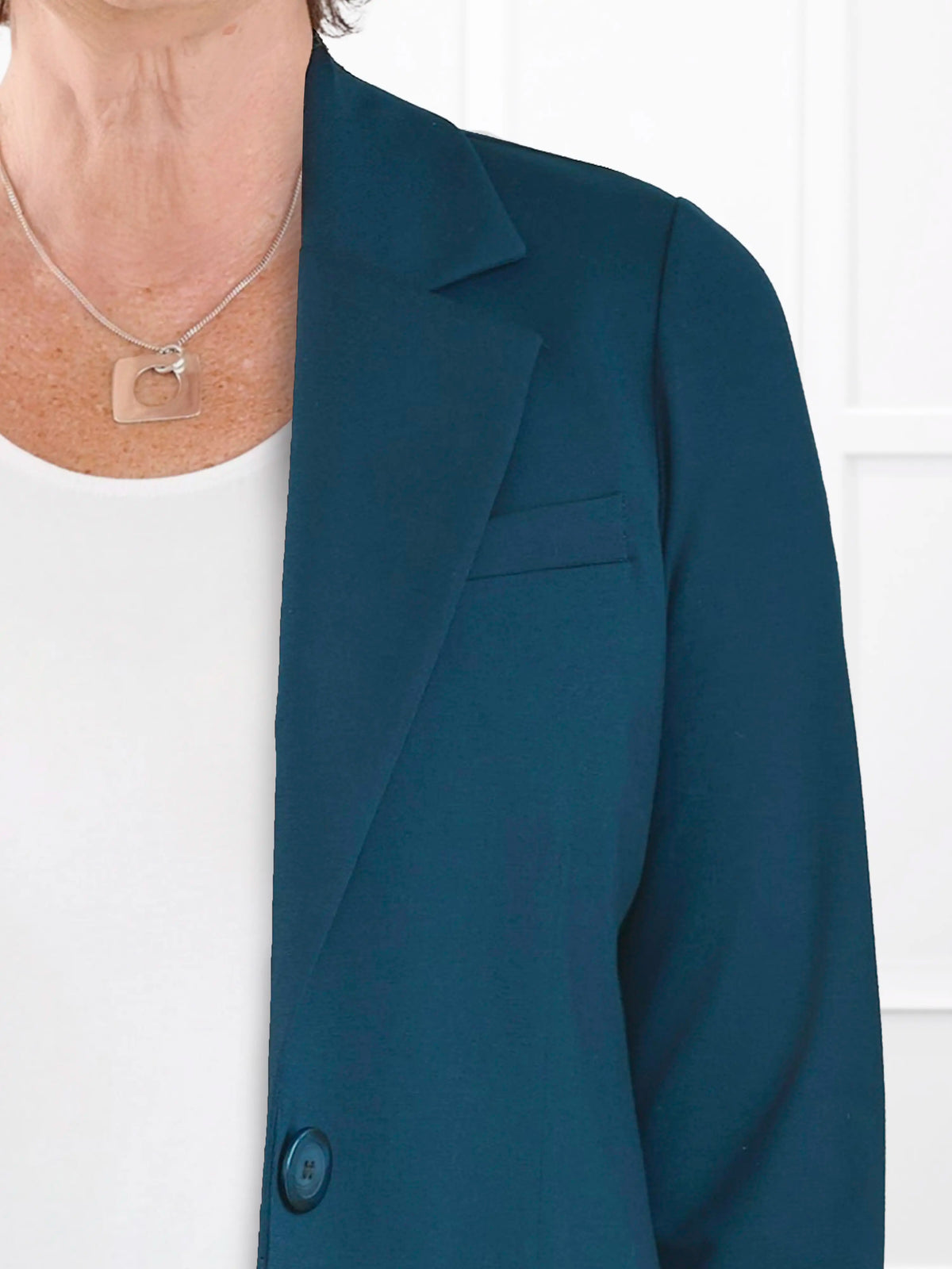 Sienna stretchy girlfriend blazer for women in Atlantic 