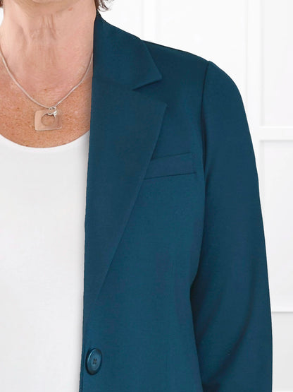 Sienna stretchy girlfriend blazer for women in Atlantic 