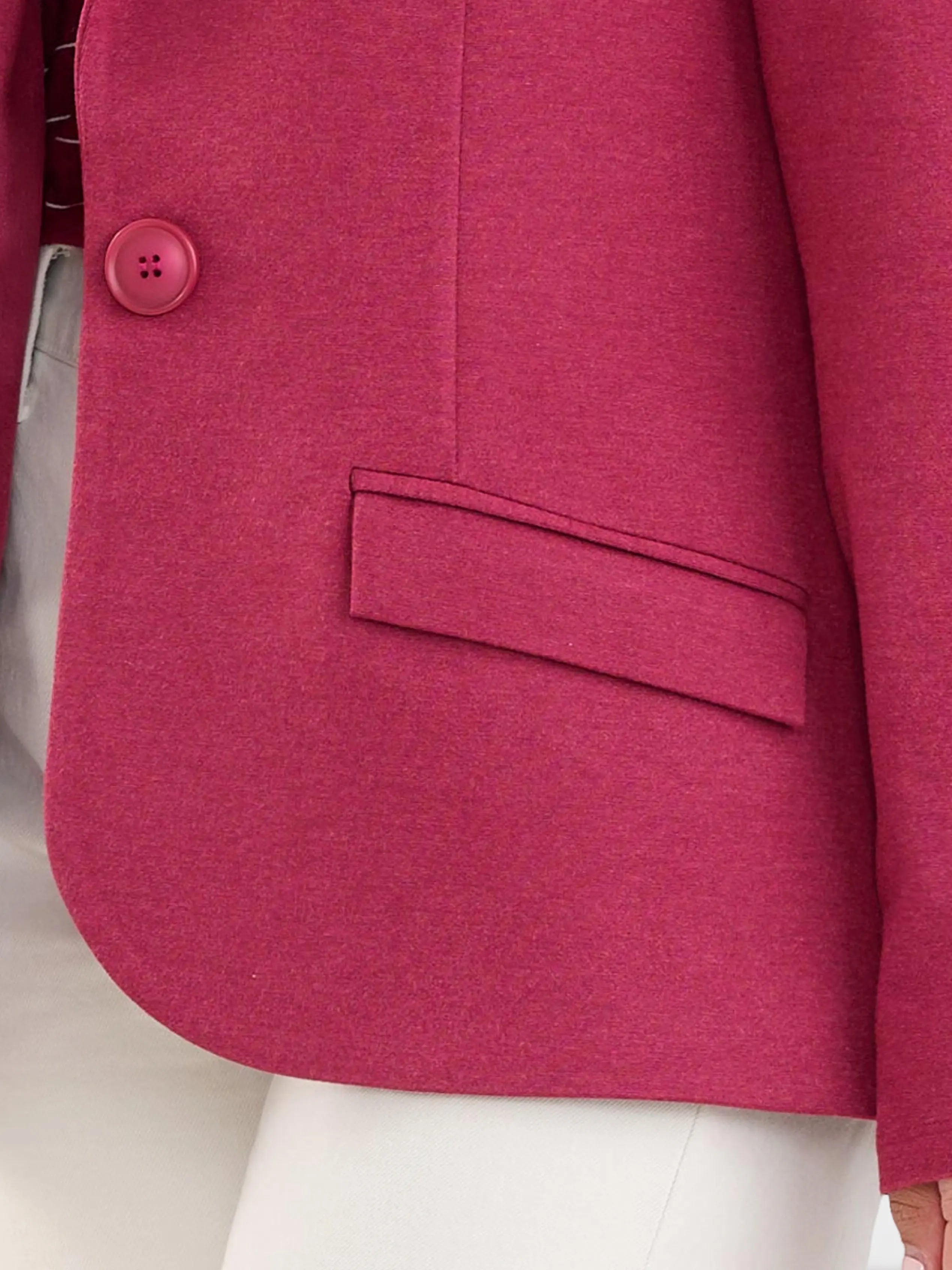 Sienna stretchy girlfriend blazer for women in Beetroot melange 