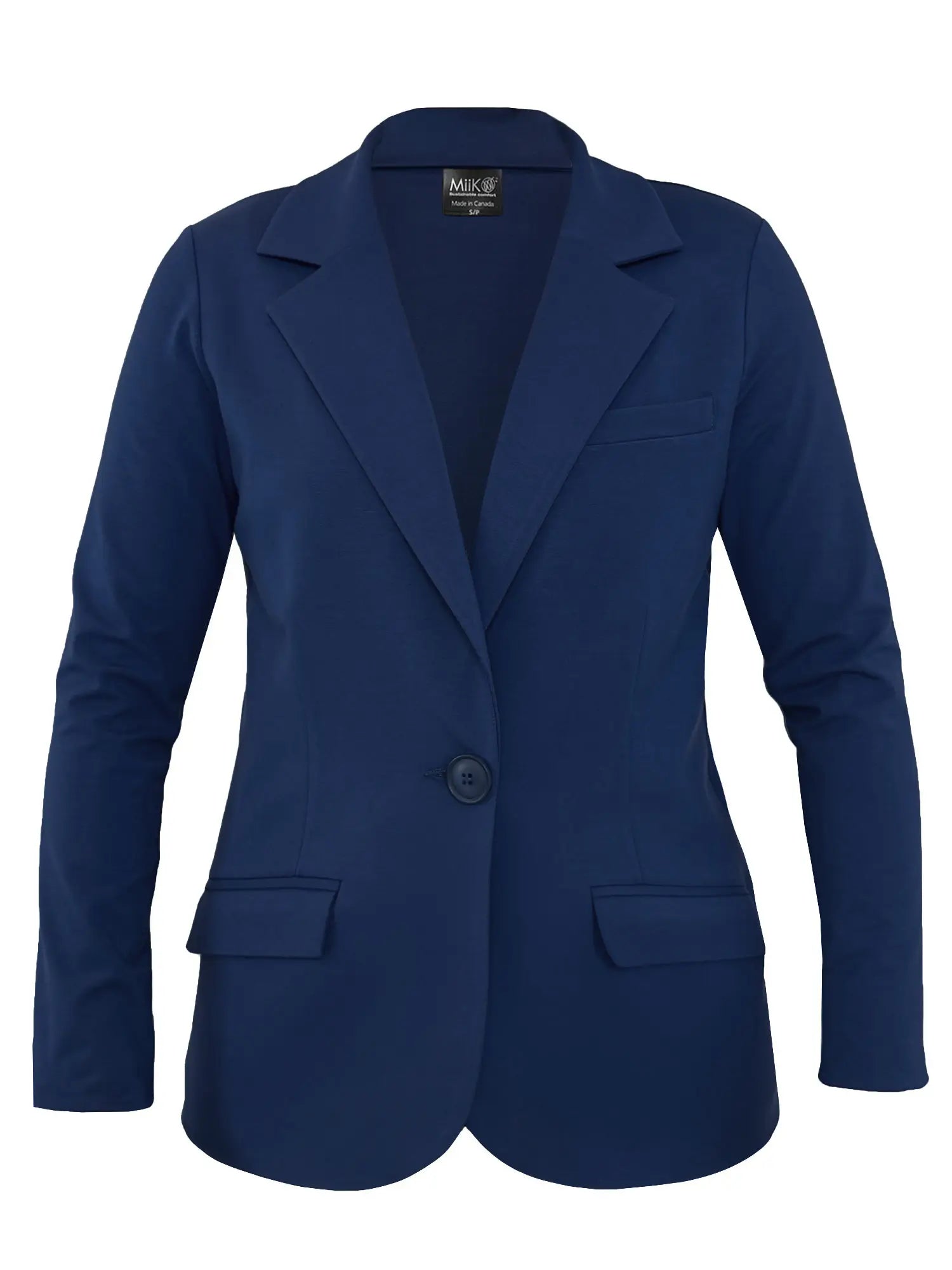 Sienna stretchy girlfriend blazer for women in Navy 