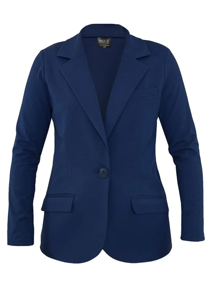 Sienna stretchy girlfriend blazer for women in Navy 