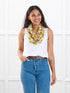 Taraji infinity scarf for women in Amber bloom 