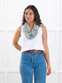 Taraji infinity scarf for women in Forest veil 