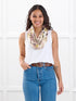 Taraji infinity scarf for women in Rosewater 