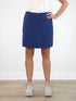 Tessa high waisted pocket skort for women in Marine blue 