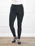 Tinsley mid rise fleece legging for women in Charcoal 