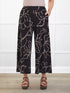 Valencia capri palazzo pocket pant for women in Contour floral 