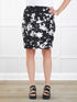 Vida pull on pencil skirt for women in Moo’d bloom 