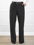Viviana high waisted straight leg pant for women in Charcoal 