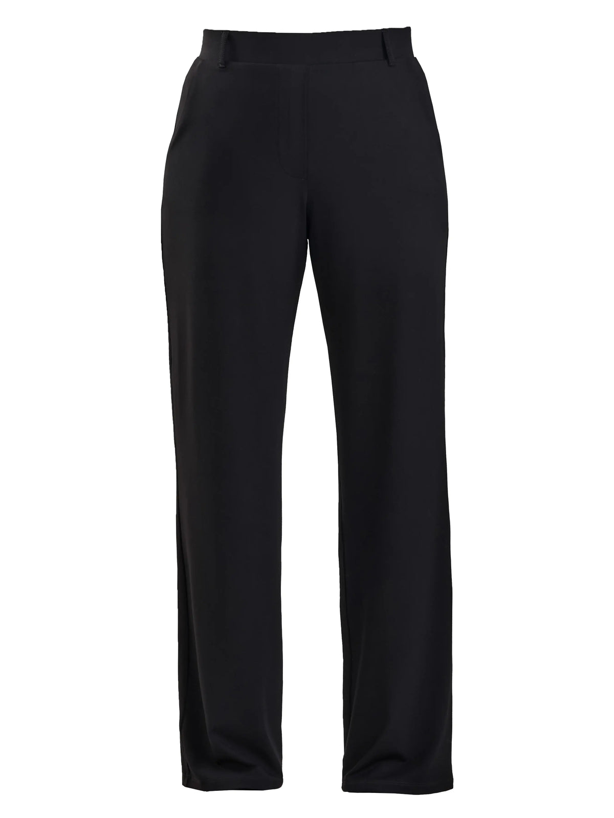 Viviana high waisted straight leg pant for women in Black 