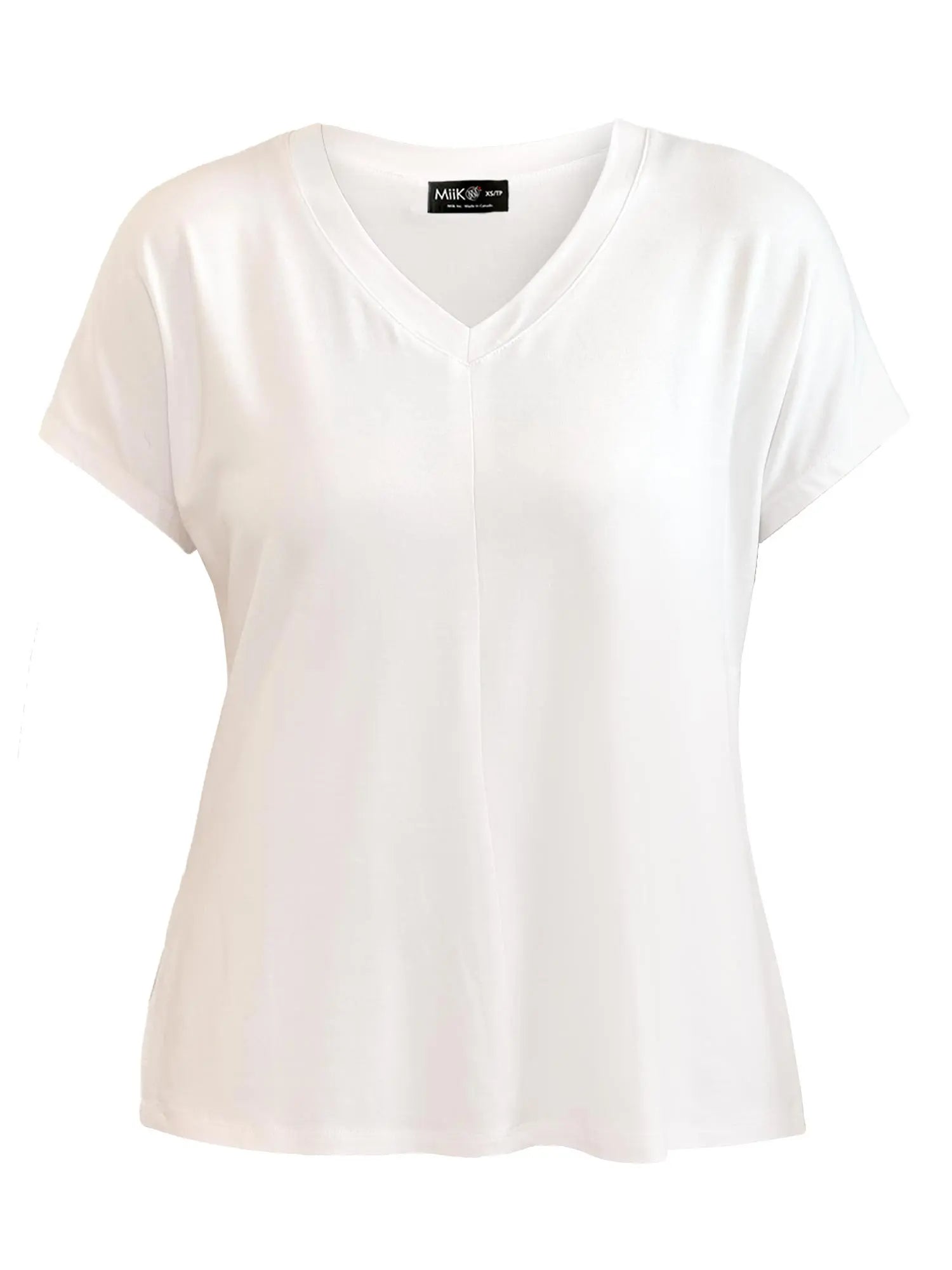 Zyla v neck dolman top for women 00 in White 