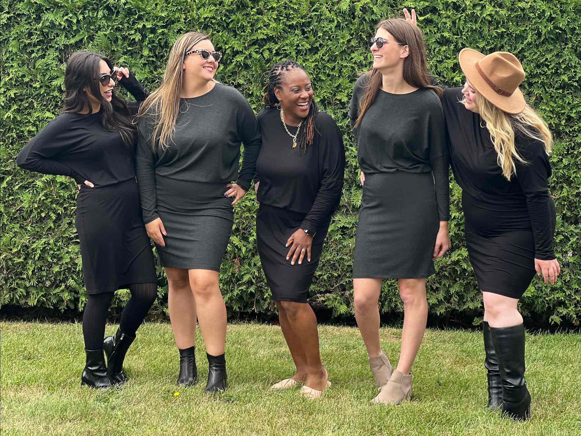Batwing black best sale dress