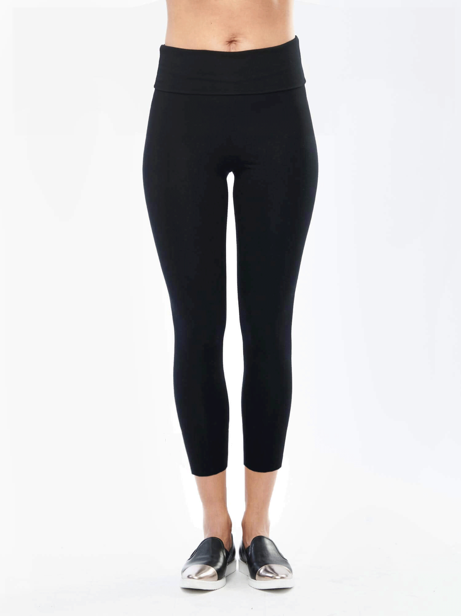 Lisa2 High Waisted Capri Leggings Sustainable Fashion Miik Inc