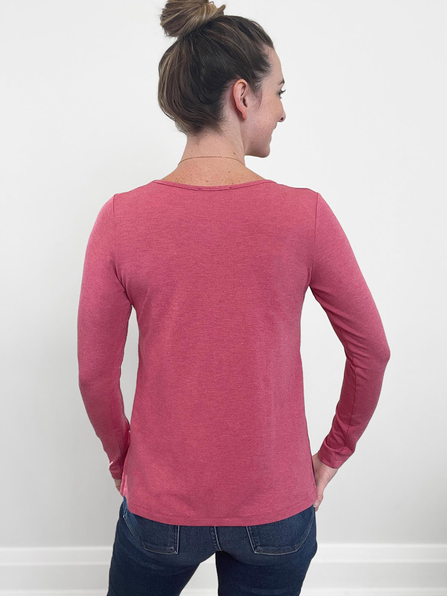 Pink Womens Long Sleeve Tops & T-Shirts